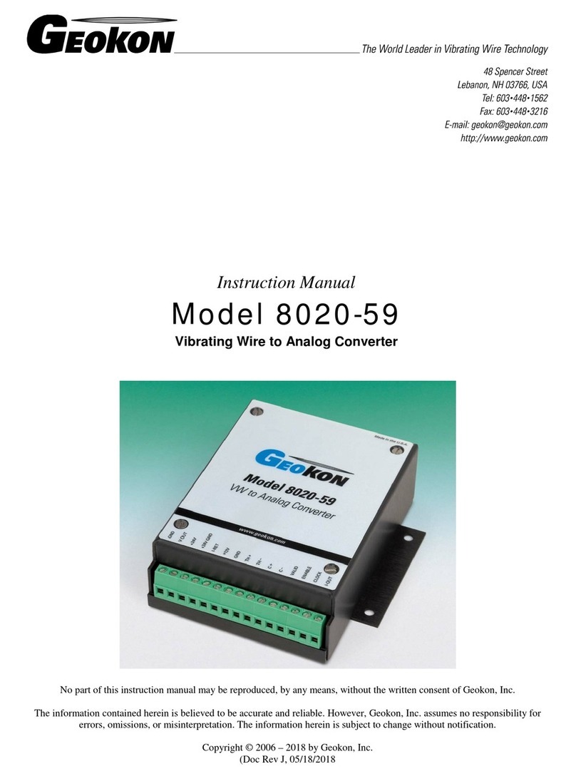 Geokon 8020-59 instruction manual