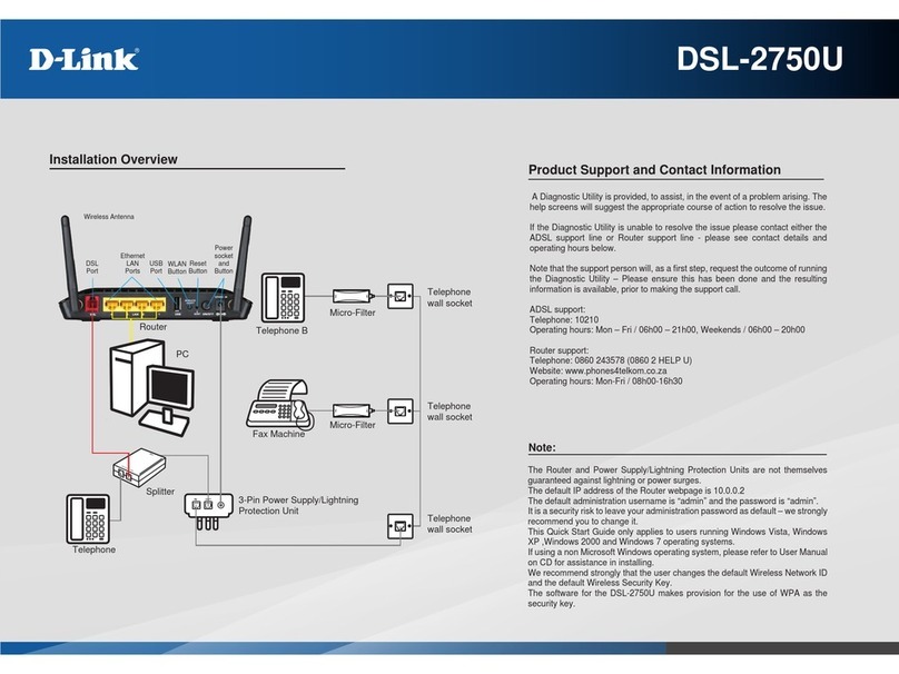 D-Link DSL-2750U User manual D-Link DSL-2750U User manual