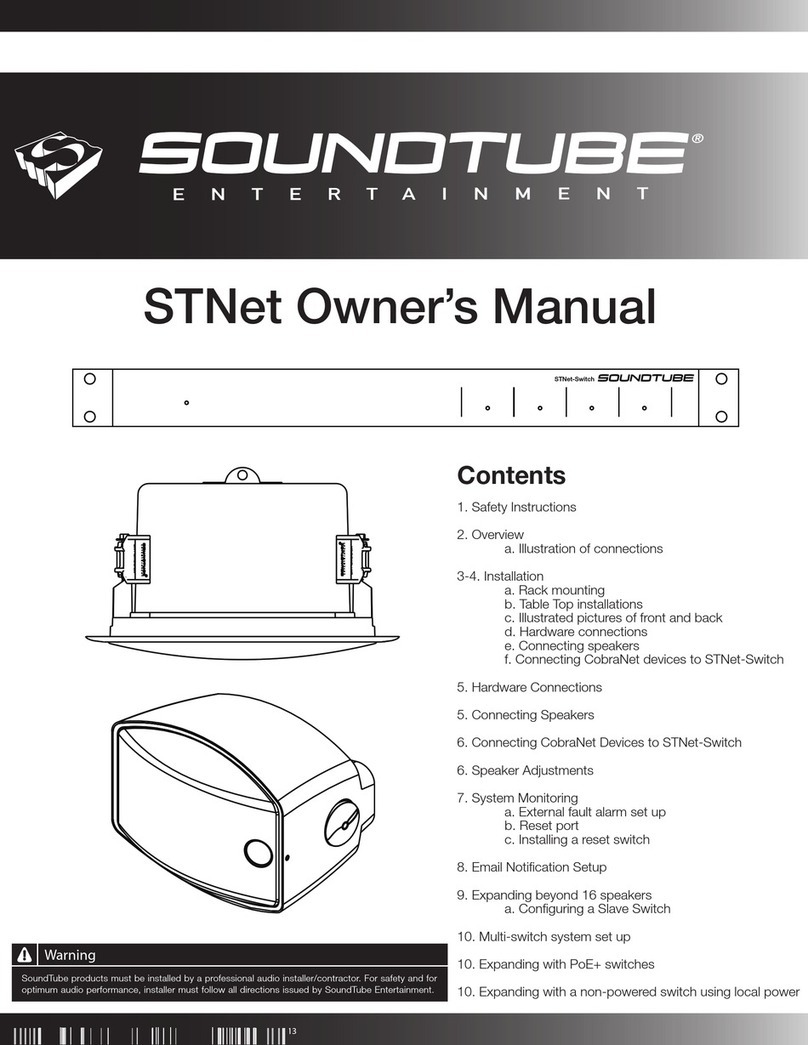 Sound Tube STNet-Switch owner's manual