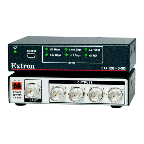 Extron electronics DA4 12G HD-SDI User manual