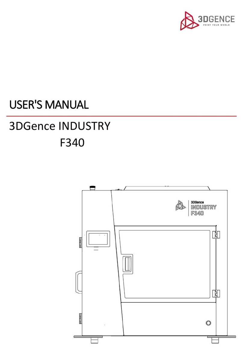 3DGence INDUSTRY F340 User manual