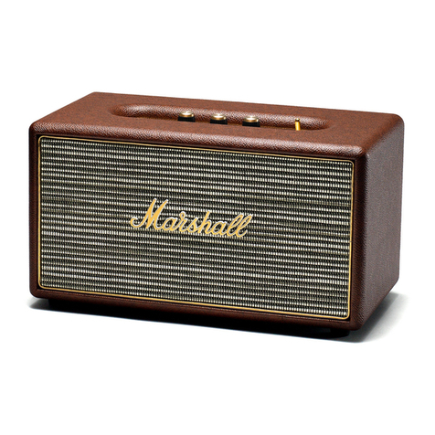 Marshall Amplification STANMORE User manual Marshall Amplification STANMORE User manual