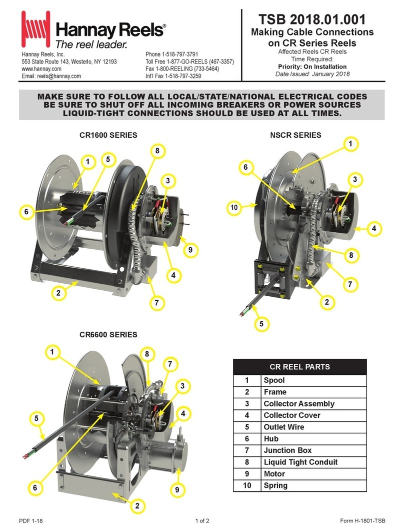 Hannay Reels CR1600 SERIES User manual