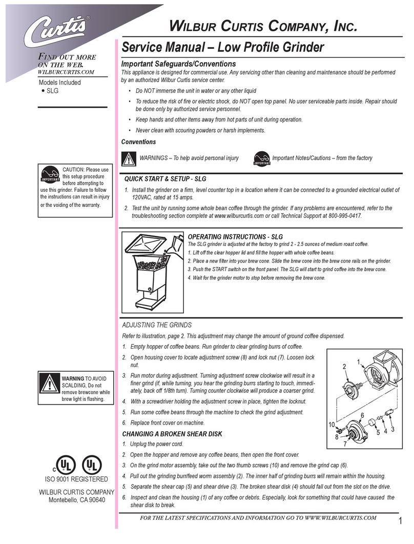 Curtis SLG-10 User manual