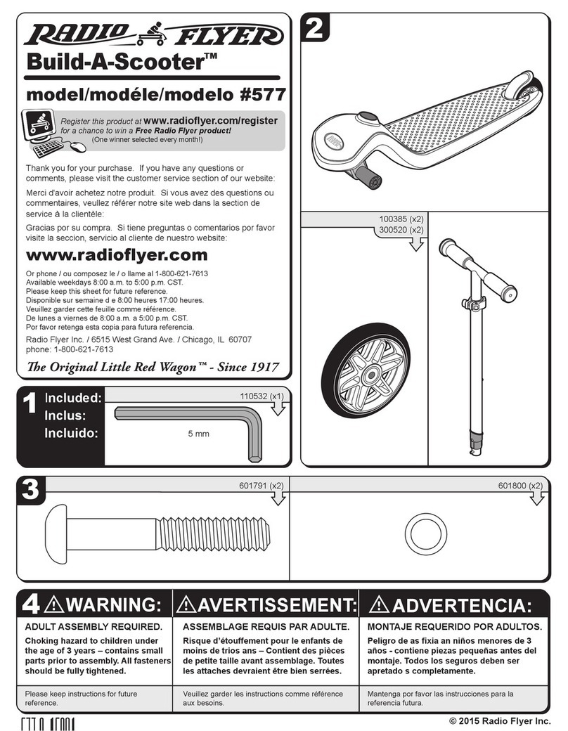 Radio Flyer Build-A-Scooter 577 manual