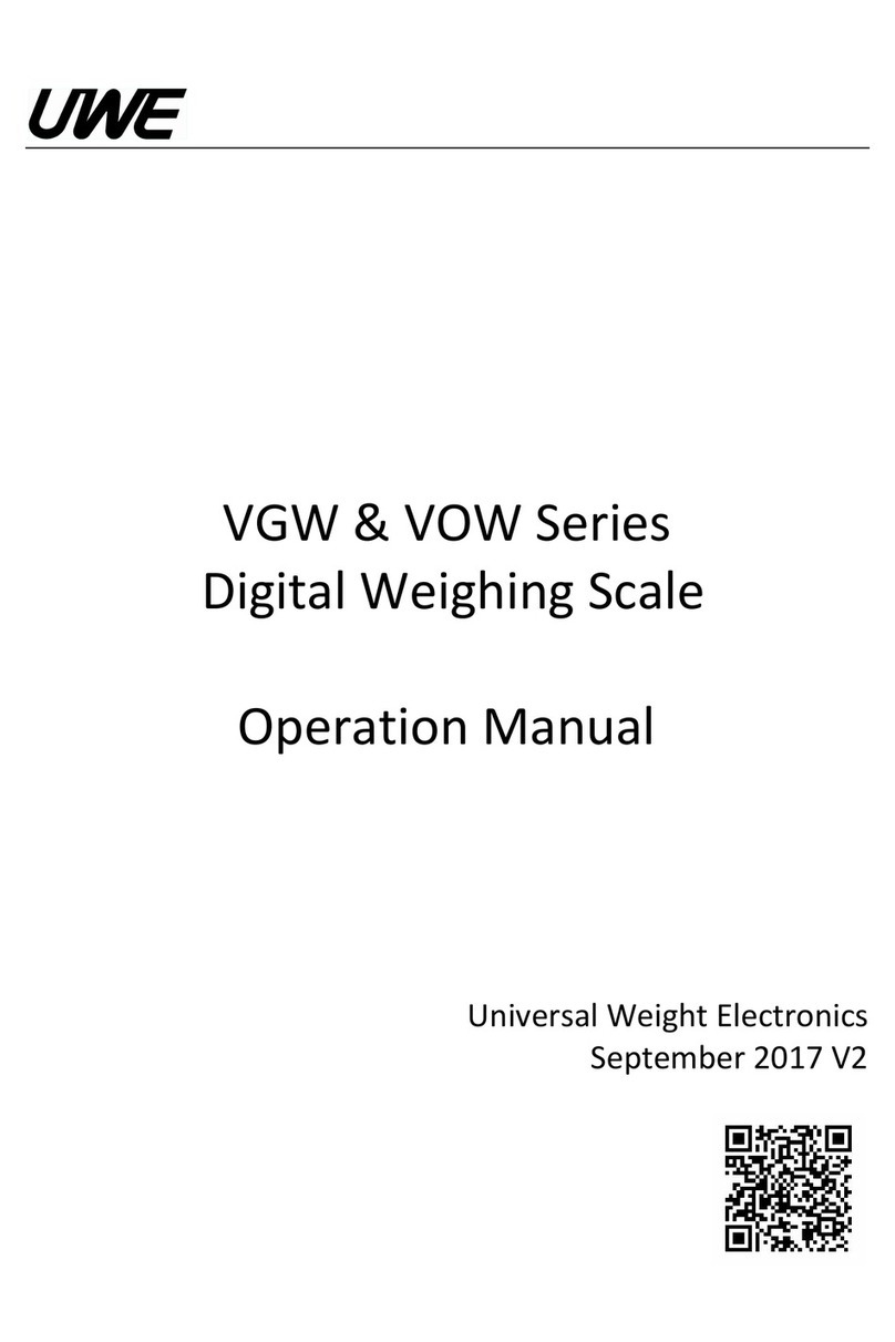 Universal Weight Electronics VGW Series Operation manual