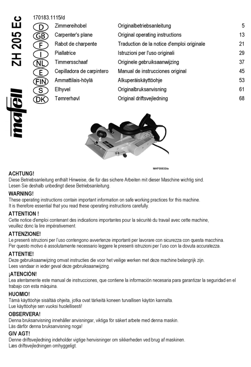 Mafell ZH 205 Ec Original operating instructions