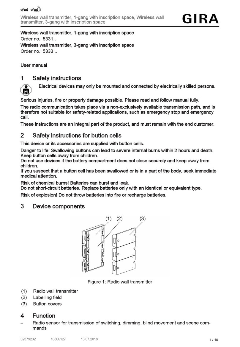 Gira 5331 Series user manual