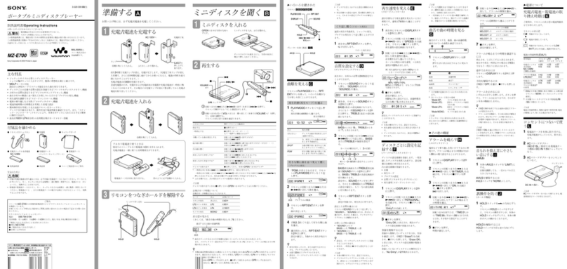 Sony MZ-E700 User manual