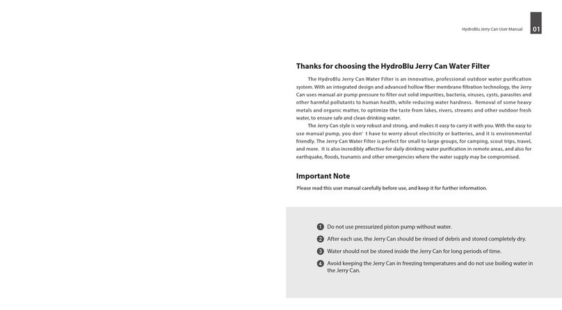 hydroblu Jerry Can Water Filter user manual