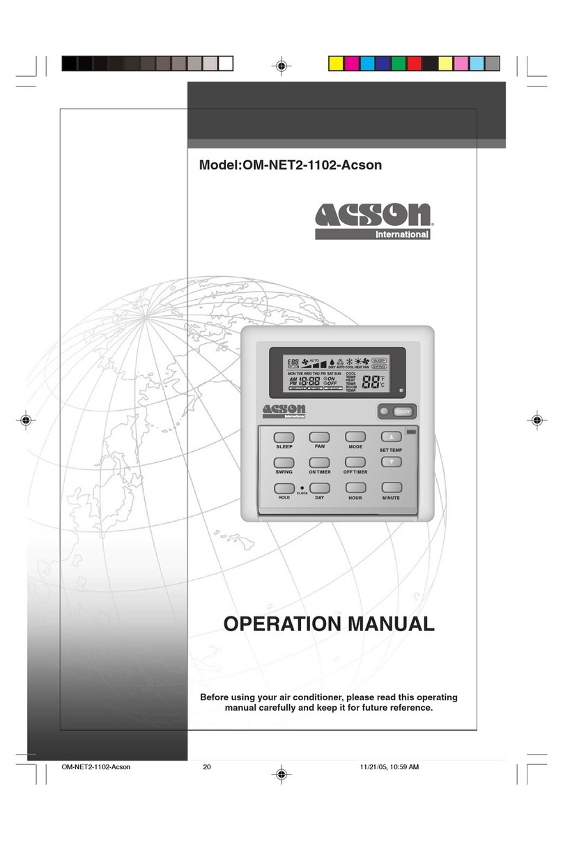 Acson OM-NET2-1102-Acson Operation manual
