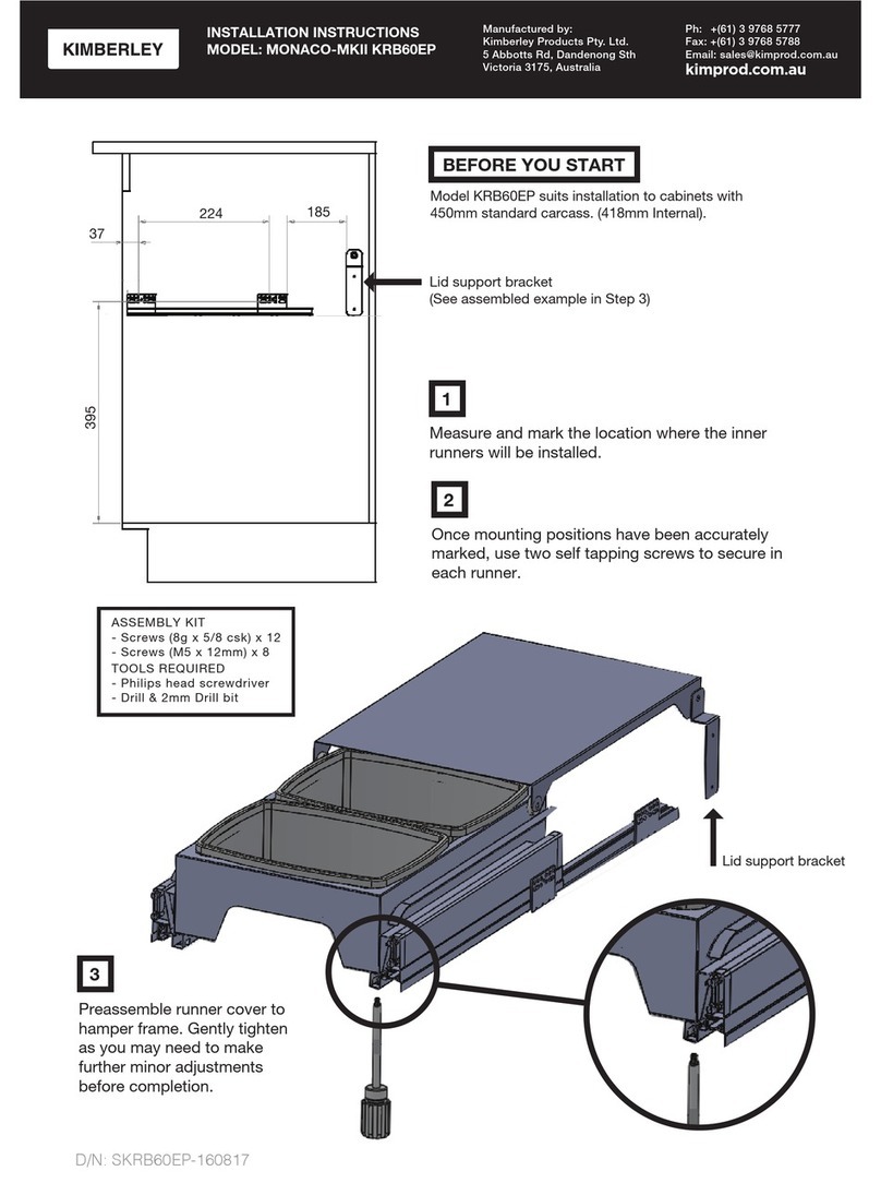 Kimberley MONACO-MKII KRB60EP User manual