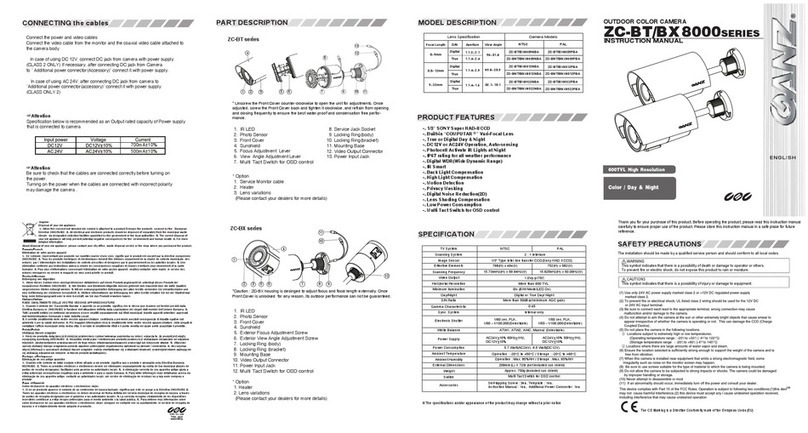 Ganz ZC-BNX8312NBA instruction manual