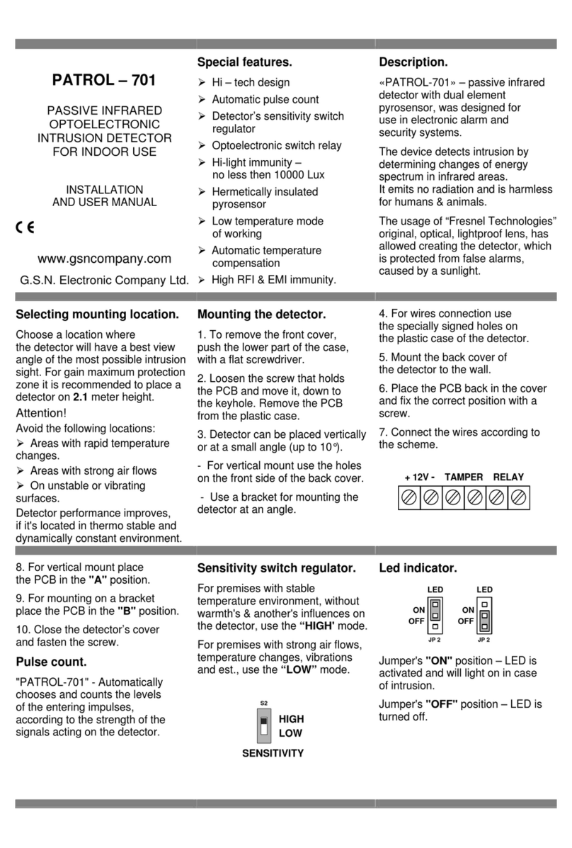 GSN PATROL-701 Installation and user manual
