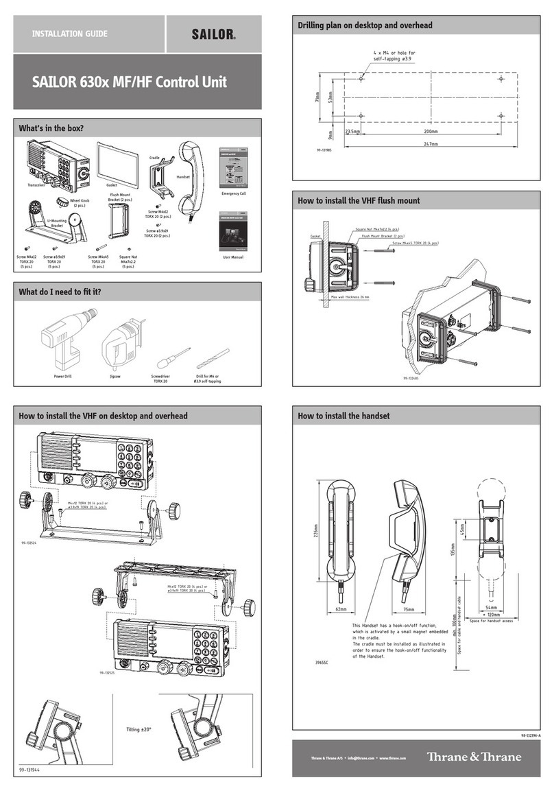 Thrane&Thrane SAILOR 630 Series User manual