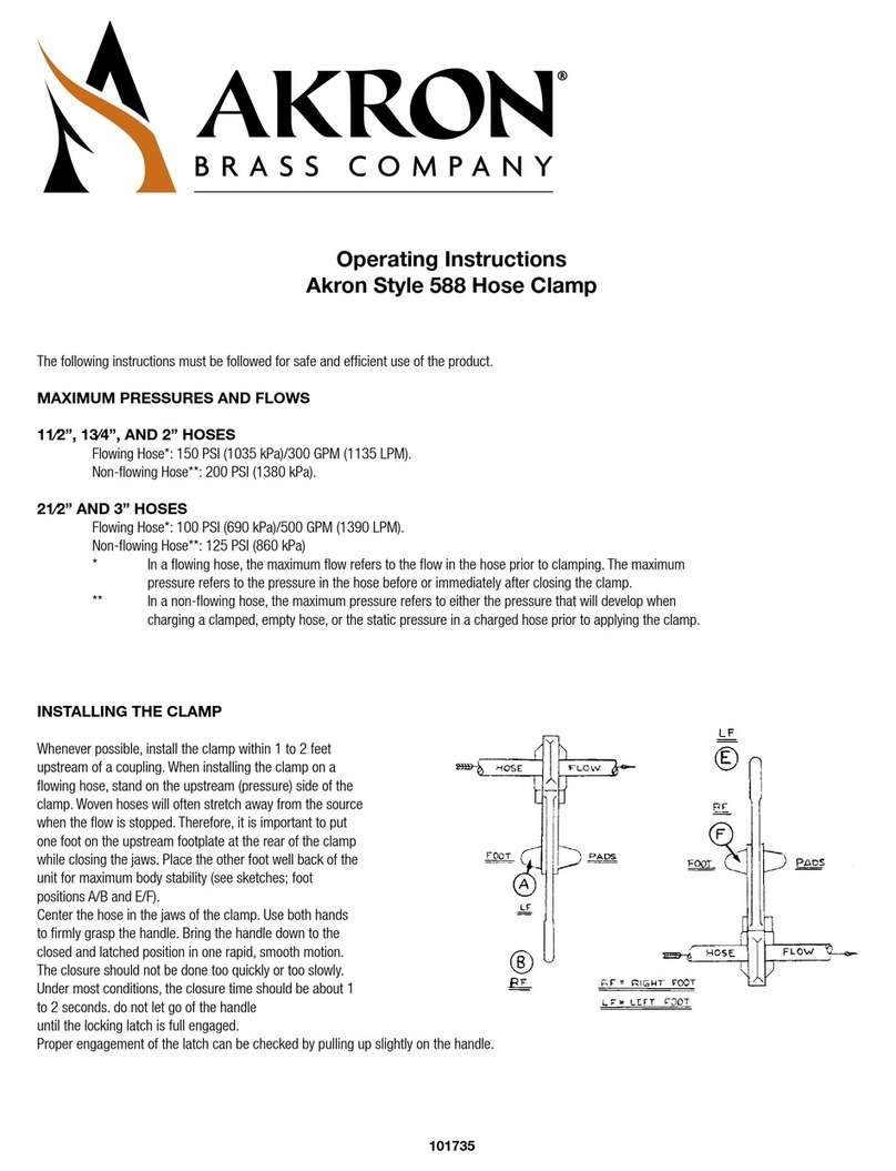 Akron 588 operating instructions