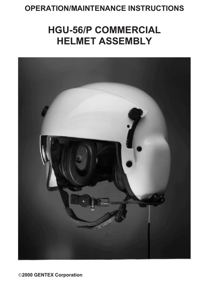 Gentex HGU-56/P Operation & maintenance instructions