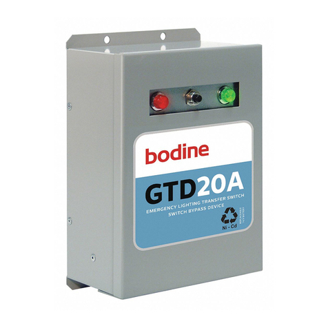 Bodine GTD20A installation instructions