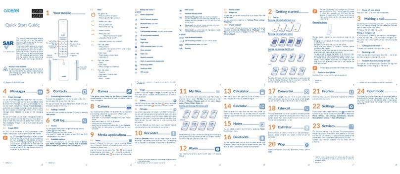 Alcatel 2051X User manual
