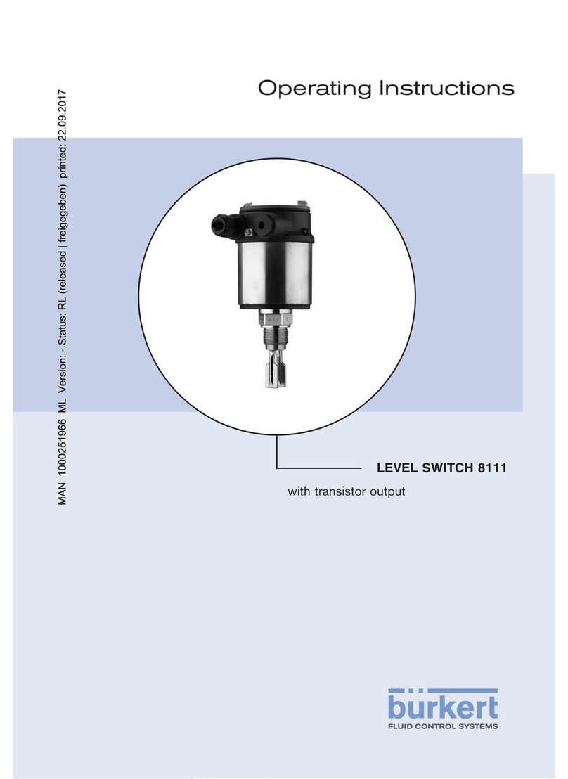Burkert 8111 operating instructions