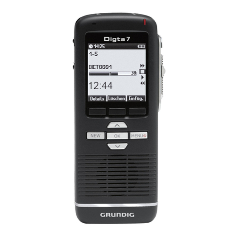 Grundig Digta 7 Quick reference guide