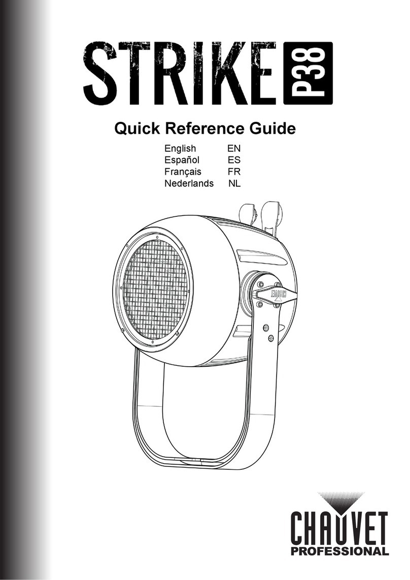 Chauvet Professional Strike P38 Quick reference guide