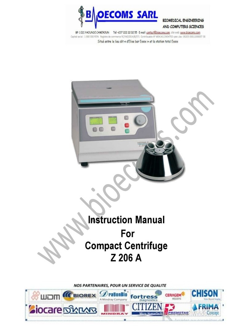 Hermle Z 206 A instruction manual Hermle Z 206 A instruction manual