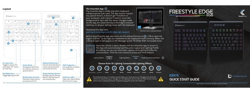 Kinesis Gaming KB975 Series quick start guide