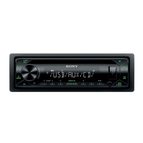 Sony CDX-G1302U operating instructions