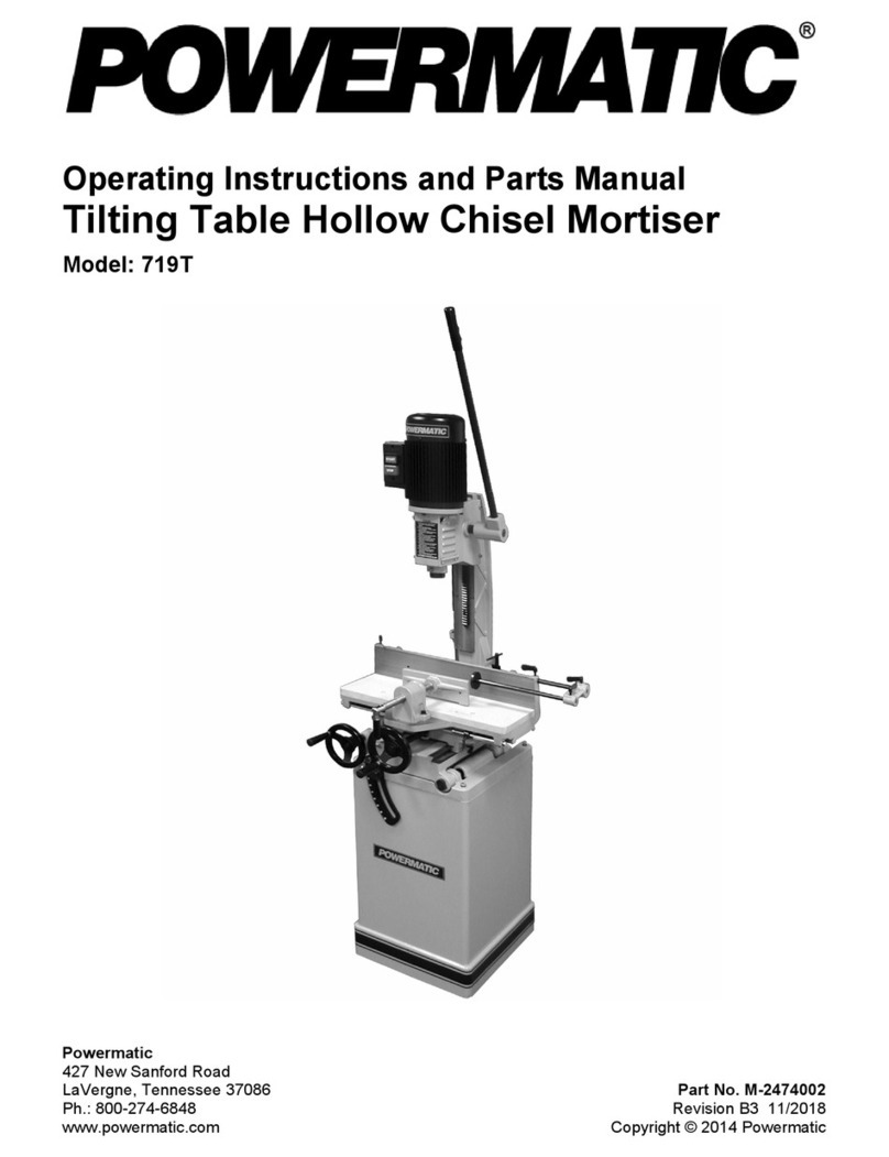 Powermatic 719T Operating instructions and parts manual