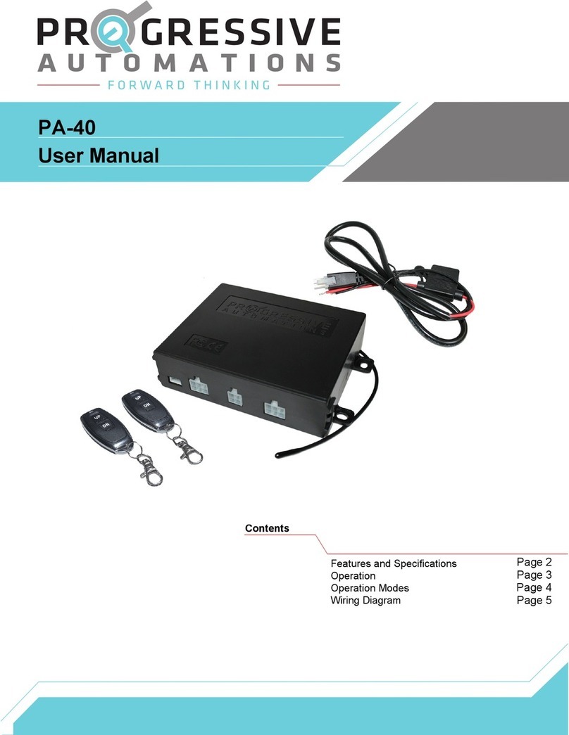 progressive automations PA-40 user manual