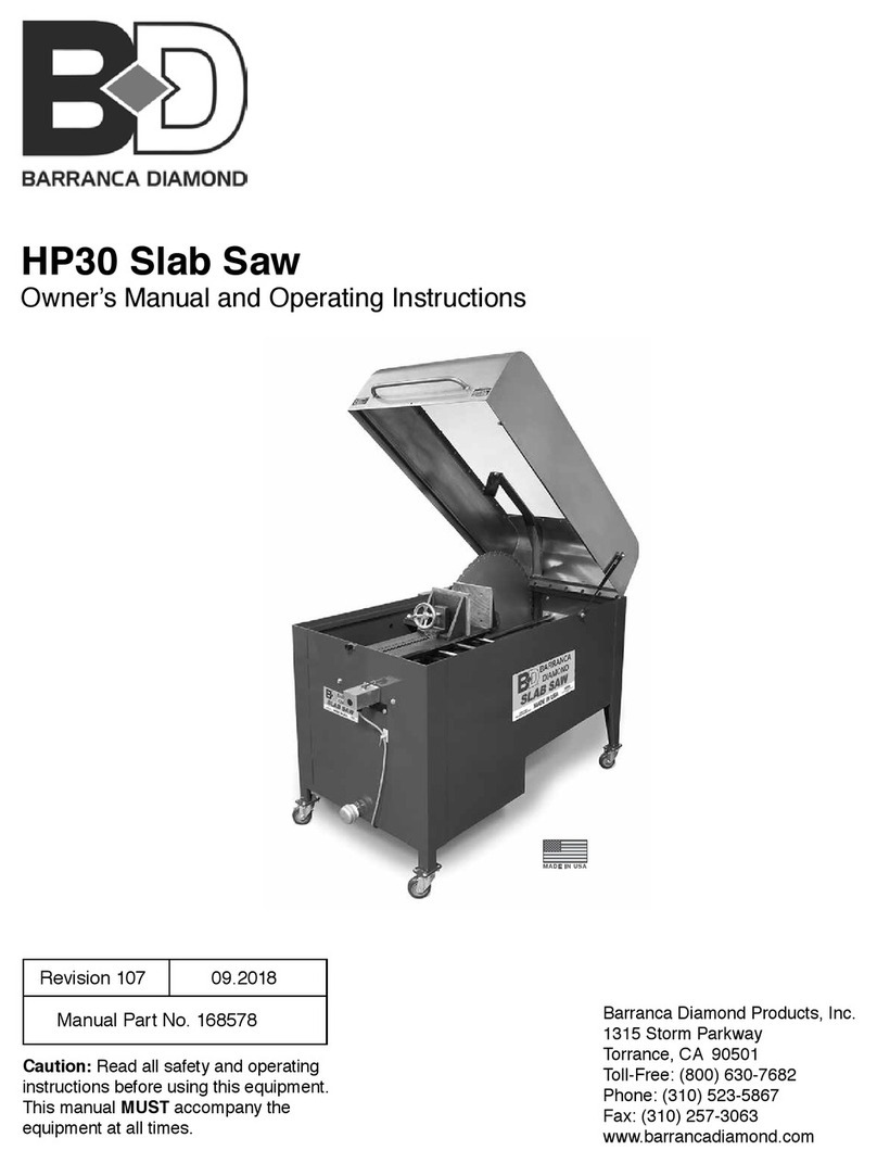 Barranca Diamond HP30 Owner's Manual and Operating Instructions