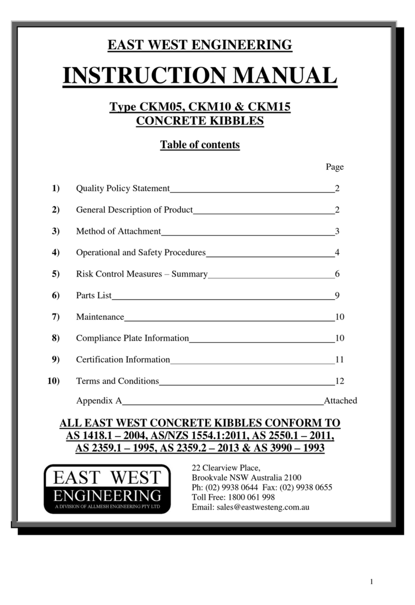 East West Engineering CKM05 instruction manual