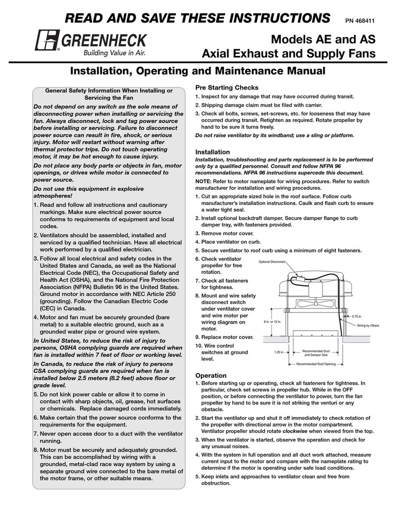 Greenheck AE Installation guide