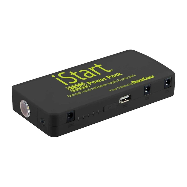 QuickCable iSTART Li-Ion Power Pack Operator's guide