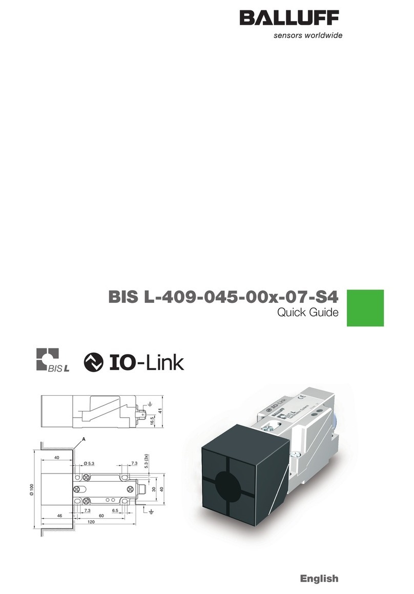 Balluff BIS L-409 Series quick guide Balluff BIS L-409 Series quick guide