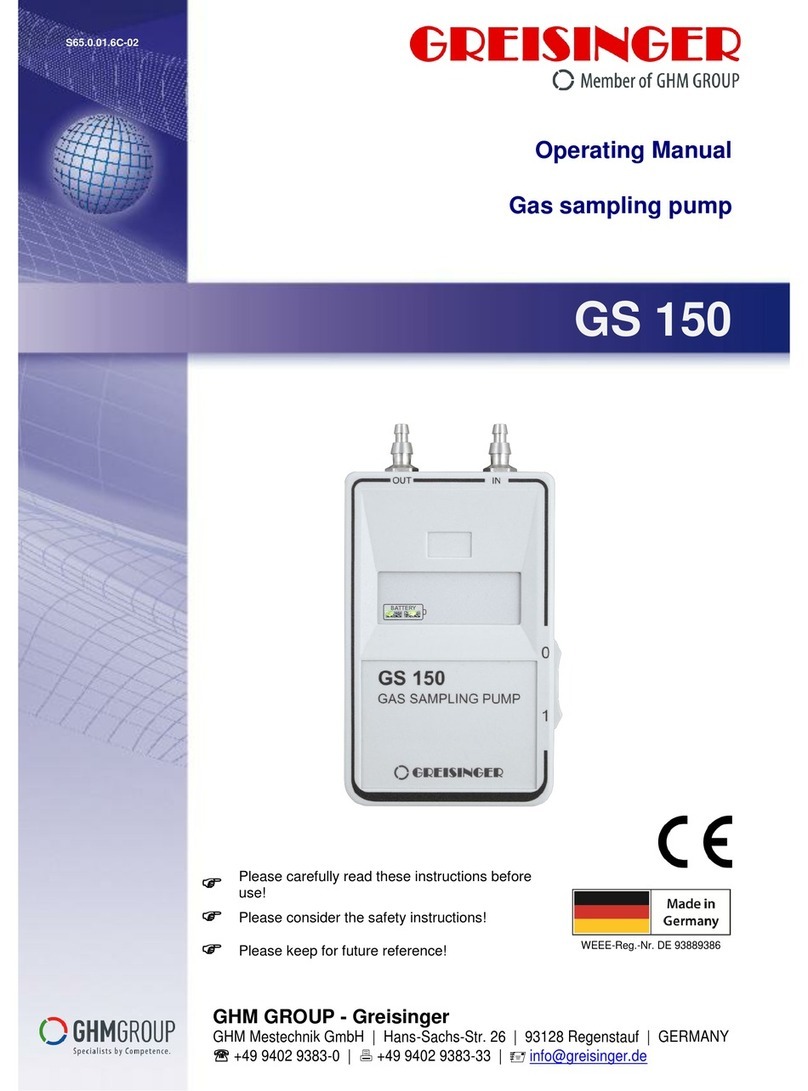 GREISINGER GS 150 operating manual