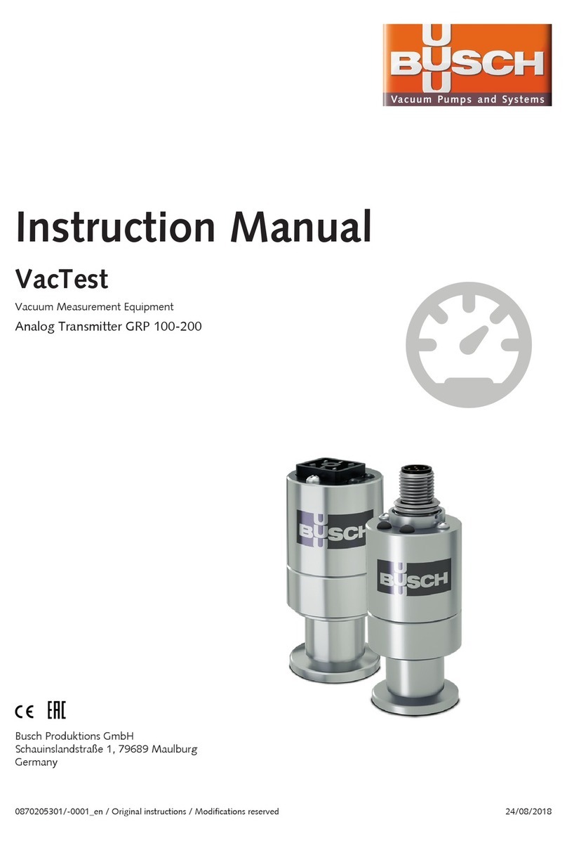 BUSCH VacTest GRP 100 instruction manual