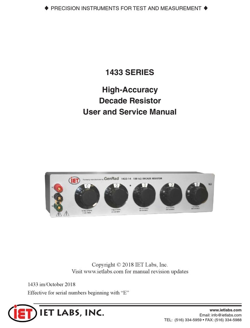 IET Labs 1433 Series Troubleshooting guide