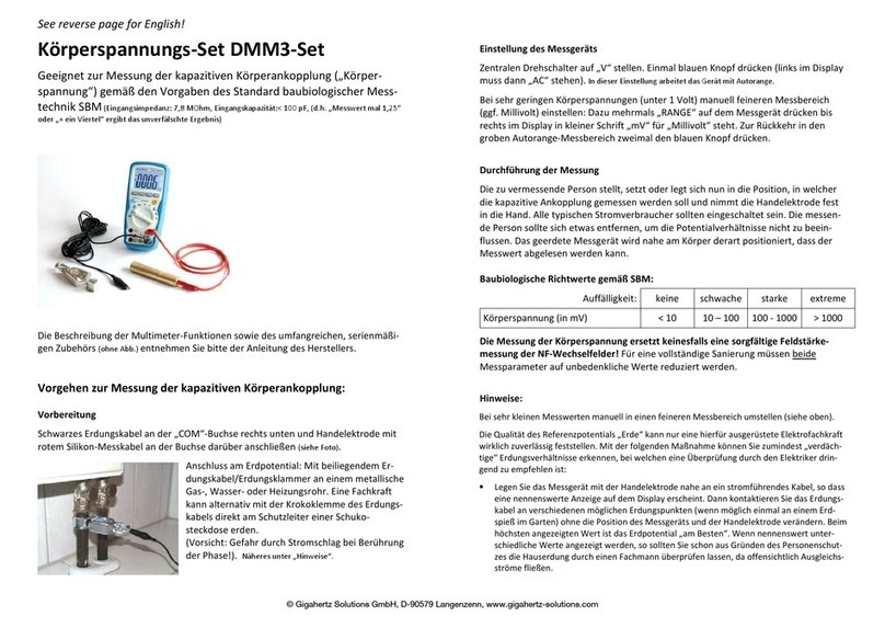 Gigahertz Solutions DMM3-Set manual