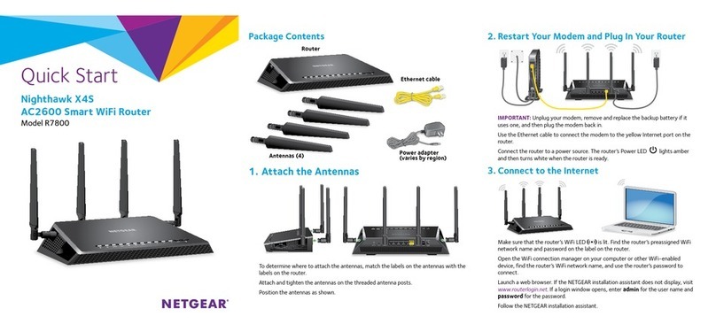 NETGEAR R7800 User manual