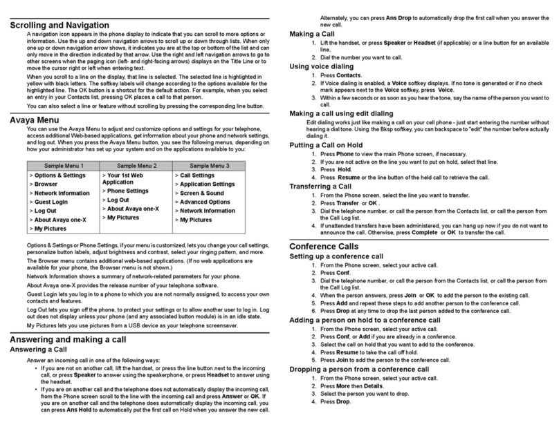 Avaya one-X 9640 User manual