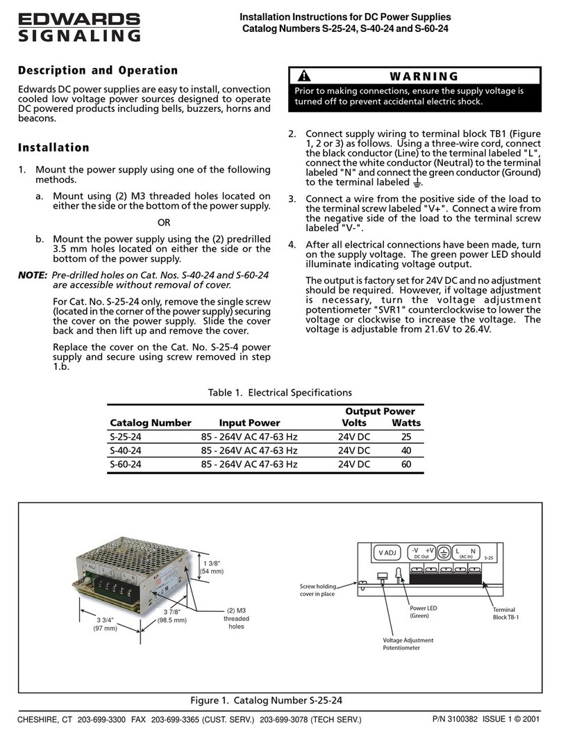 Edwards Signaling S-25-24 installation instructions