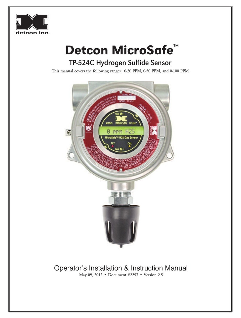 Detcon MicroSafe TP-524C instruction manual