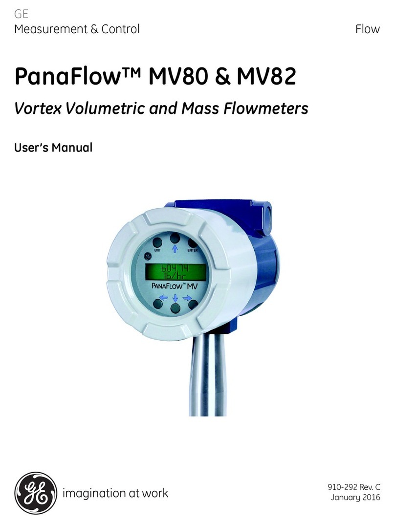 GE PanaFlow MV80 User manual