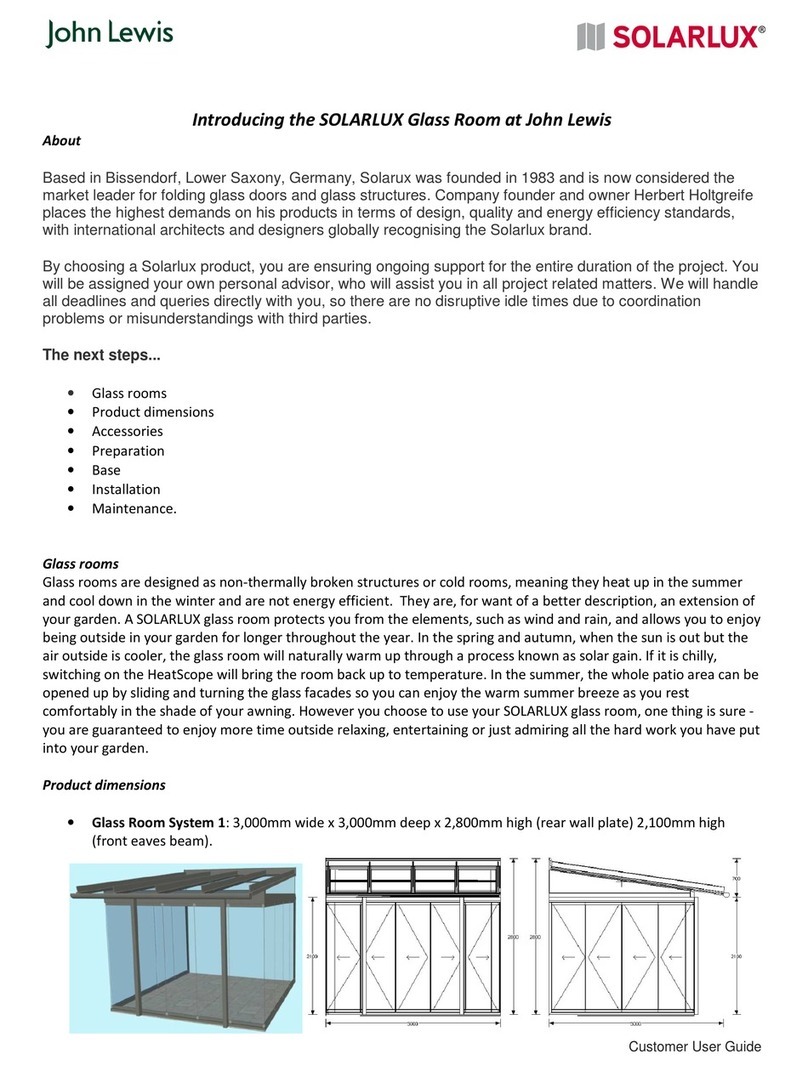 Solarlux Glass Room System 1 manual