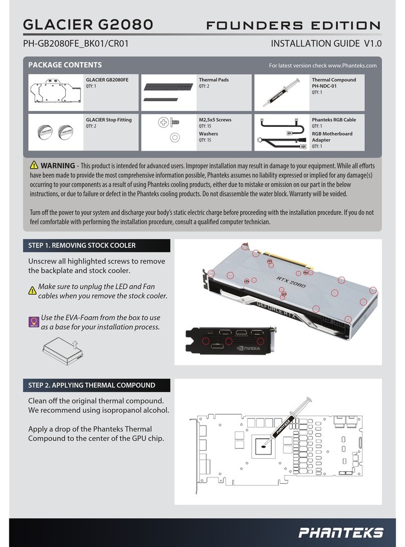 Phanteks GLACIER G2080 User manual