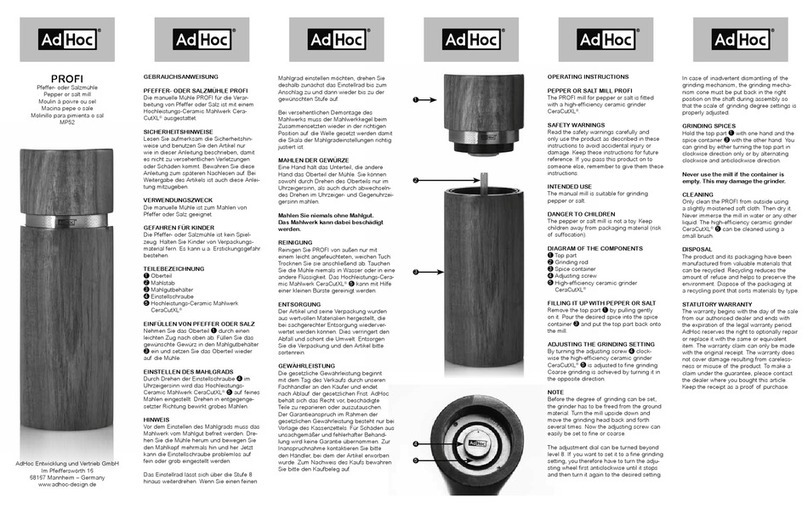 AdHoc PROFI MP52 User manual
