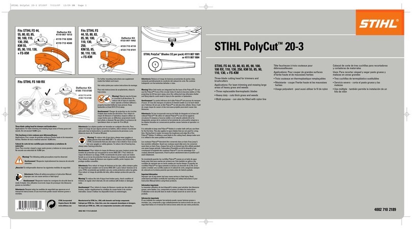 Stihl polycut 20-3 User manual Stihl polycut 20-3 User manual