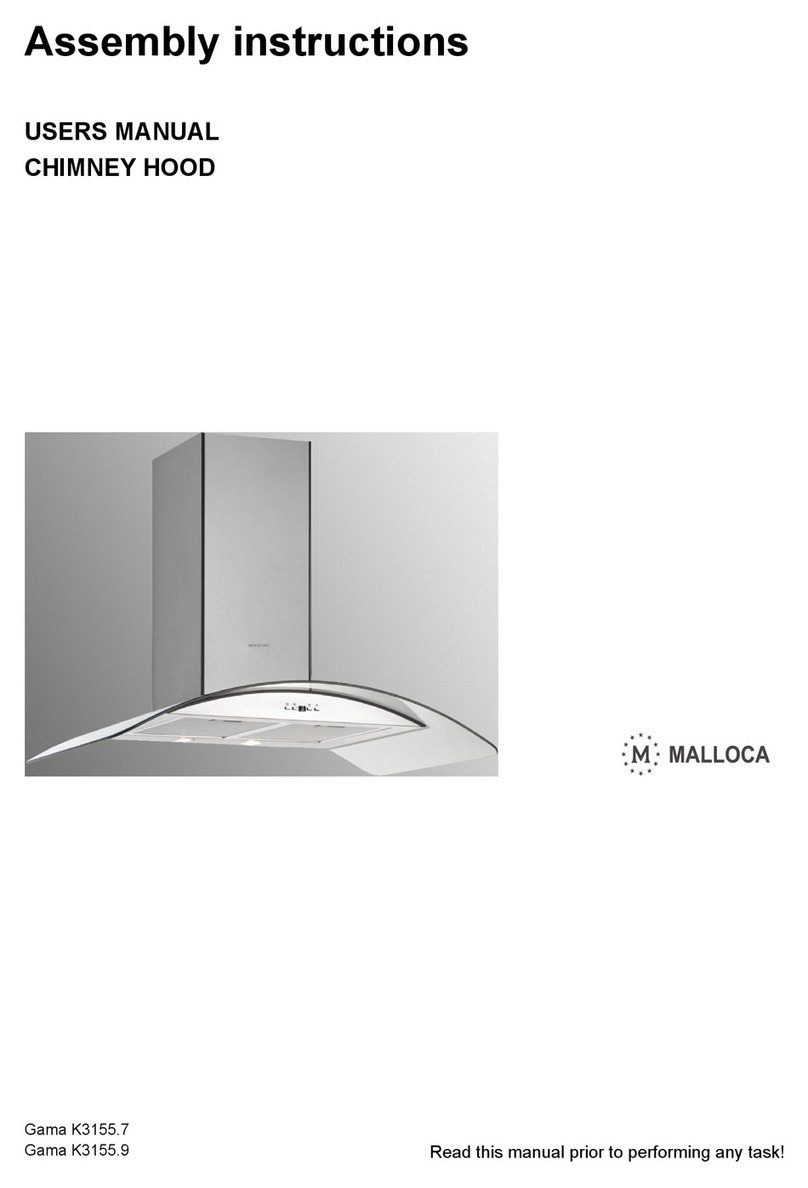 Malloca Gama K3155.9 Assembly instructions
